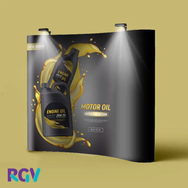 Display backin curvo